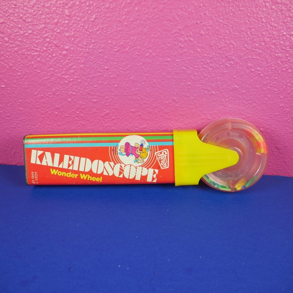 Vintage 1975 Steven Wonder Wheel Kaleidoscope Toy WORKS!